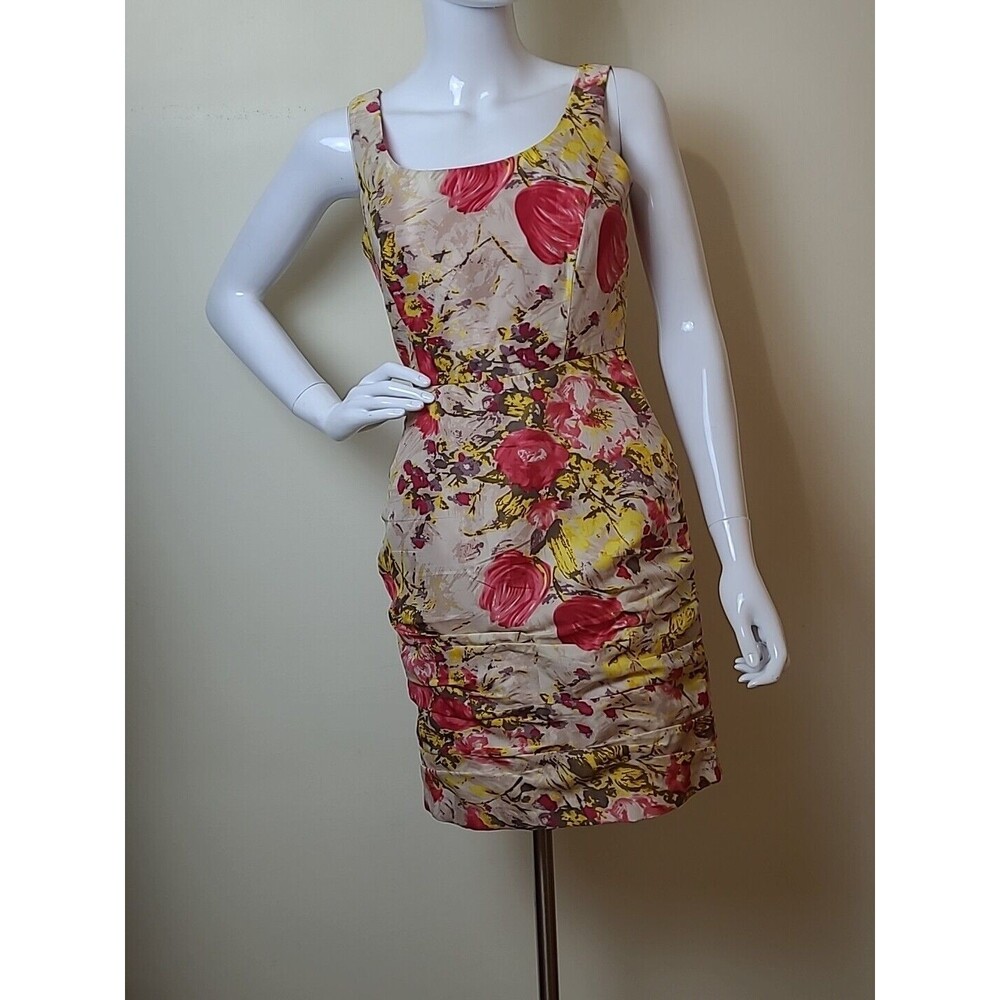 Donna Ricco Floral Sleeveless Knee Length Dress Size 2 Petite - Picture 1 of 8
